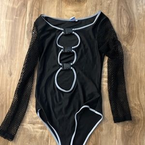 IHeart Raves Black Bodysuit